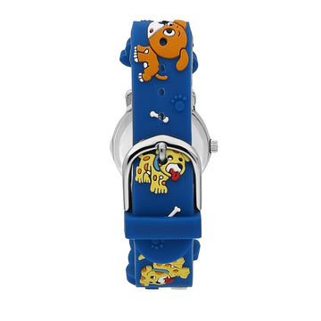 kikou mignon 26mm white dial blue pvc strap