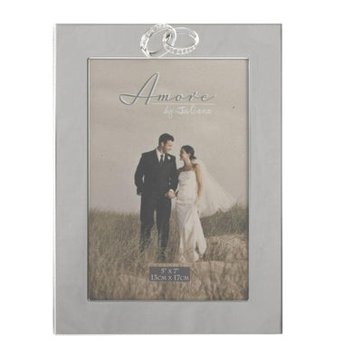5" X 7" - AMORE BY JULIANA® SILVER PLATED PHOTO FRAME - R. Mc Cullagh Jewellers