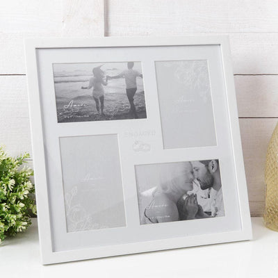 AMORE BY JULIANA® MULTI APERTURE PHOTO FRAME - ENGAGED - R. Mc Cullagh Jewellers