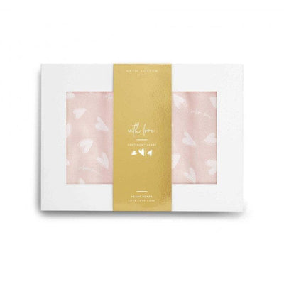 Katie Loxton WRAPPED UP IN LOVE BOXED SCARF | WITH LOVE | PALE PINK - R. Mc Cullagh Jewellers