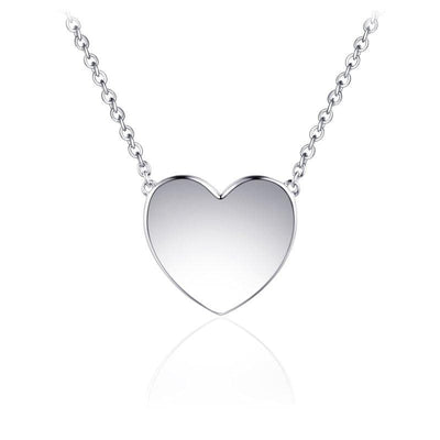 Sterling Silver extra large heart pendant 16mm - Engravable - R. Mc Cullagh Jewellers