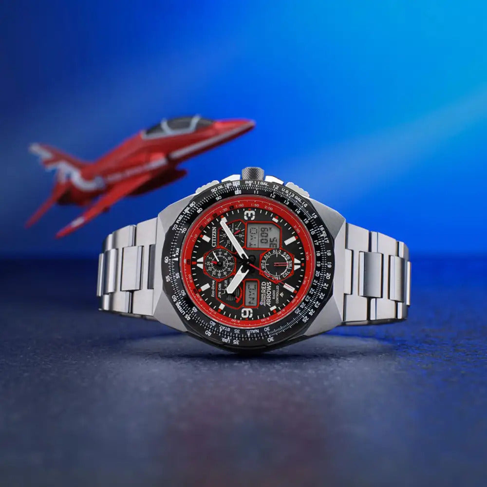 Citizen Skyhawk A T Red Arrows Limited Edition Bracelet Watch R. Mc Cullagh Jewellers