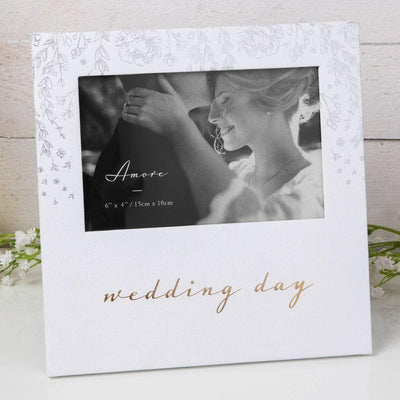 6" X 4" - AMORE BY JULIANA® PHOTO FRAME - WEDDING DAY - R. Mc Cullagh Jewellers