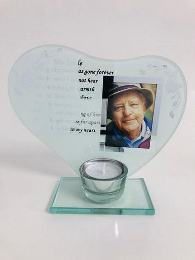 In Memory Candle Holders, picture frame Gents - R. Mc Cullagh Jewellers
