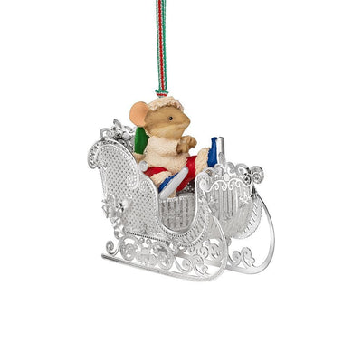 Christmas Mouse in Sleigh - R. Mc Cullagh Jewellers