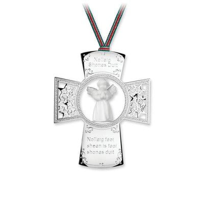 Cross with Angel Ornament - R. Mc Cullagh Jewellers