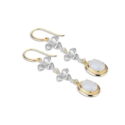 Dalique Orchid Earrings - R. Mc Cullagh Jewellers