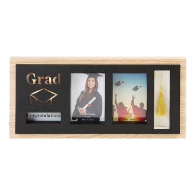 4" X 6" - GRADUATION WOODEN LED DOUBLE PHOTO FRAME - R. Mc Cullagh Jewellers