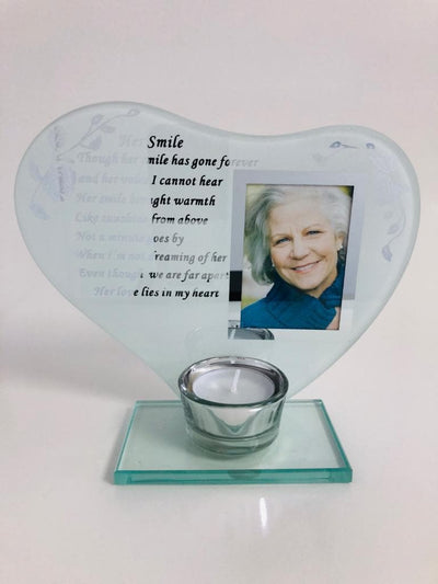 In Memory Candle Holders, picture frame Ladies - R. Mc Cullagh Jewellers