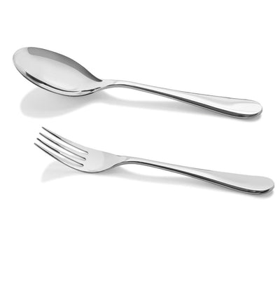 Large Serving Spoon and Fork Set - R. Mc Cullagh Jewellers