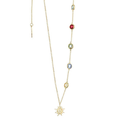 Necklace with Multi Coloured stones - R. Mc Cullagh Jewellers