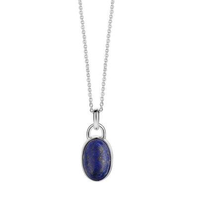 Oval Pendant Blue Stone - R. Mc Cullagh Jewellers