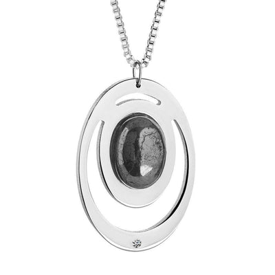 Oval Pendant Large Stone - R. Mc Cullagh Jewellers