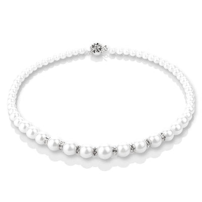 Pearl with Crystal Necklace - R. Mc Cullagh Jewellers