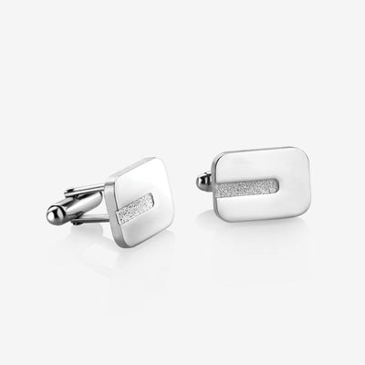 Rectangle Etched Cufflinks - R. Mc Cullagh Jewellers