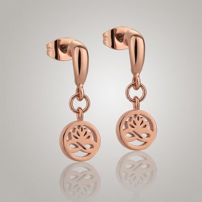 Rose Gold plate Stud Earrings - R. Mc Cullagh Jewellers