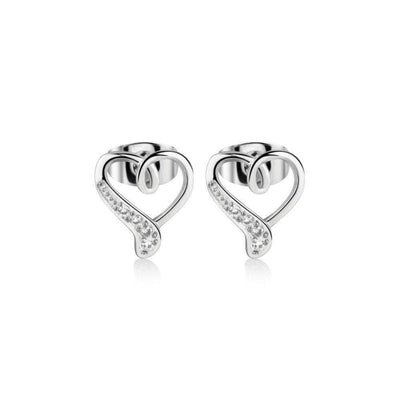 Silver Heart Earrings - R. Mc Cullagh Jewellers