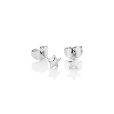 Silverplate Star Stud Earrings - R. Mc Cullagh Jewellers