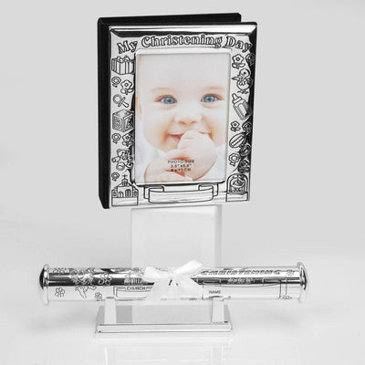 SILVERPLATED CHRISTENING DAY FRAME & CERTIFICATE HOLDER - R. Mc Cullagh Jewellers
