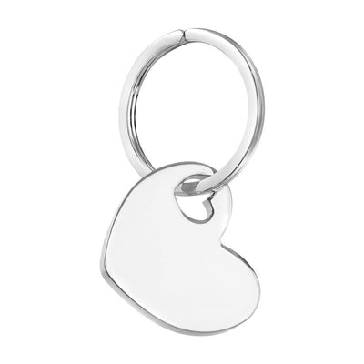SP Solid Heart  Keyring - R. Mc Cullagh Jewellers